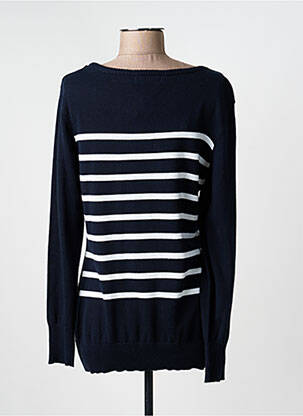 Pull stretch manches longues bleu BLEU SALÉ femme