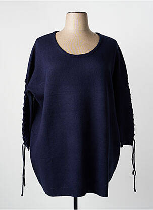 Pull stretch manches longues bleu GABRIELLE BY MOLLY BRACKEN femme