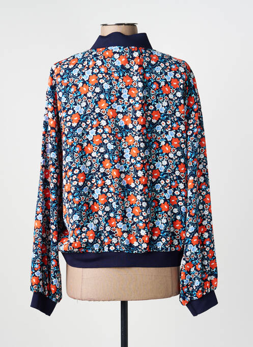 Blouson col v bleu MOLLY BRACKEN femme