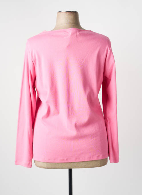 T-shirt stretch manches longues rose THALASSA femme