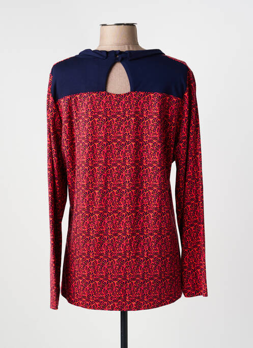 T-shirt imprimé fantaisie manches longues rouge LA FIANCEE DU MEKONG femme