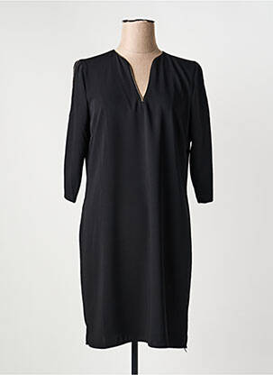 Robe courte manches 3/4 manches 3/4 noir HALOGENE femme