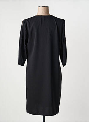 Robe courte manches 3/4 manches 3/4 noir HALOGENE femme