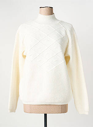 Pull stretch manches longues beige KAFFE femme