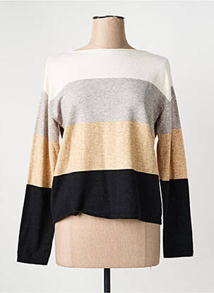 Pull col bateau manches longues beige BETTY BARCLAY femme