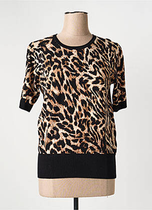 Pull stretch manches courtes noir BETTY BARCLAY femme