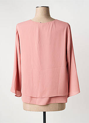 Blouse légère et transparente manches 3/4 rose BETTY BARCLAY femme