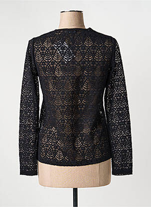 Top coupe cintrée manches longues noir JENSEN femme