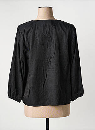 Blouse manches longues manches longues noir KAFFE femme