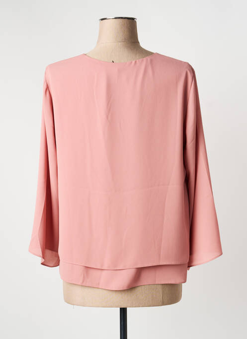 Blouse légère et transparente manches 3/4 rose BETTY BARCLAY femme
