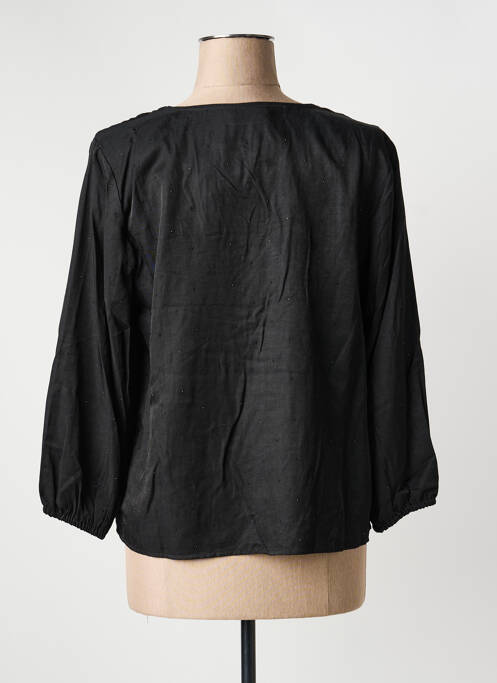 Blouse manches longues manches longues noir KAFFE femme