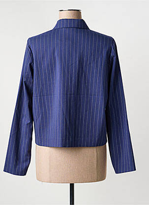 Veste casual coupe droite bleu ICHI femme