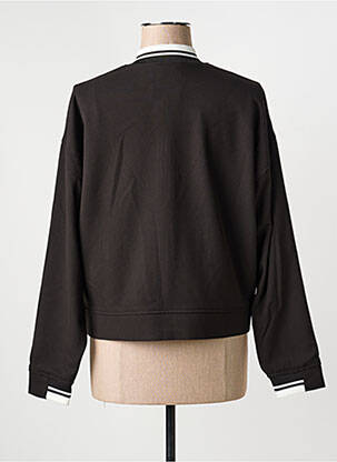 Blouson col v noir ICJHI femme