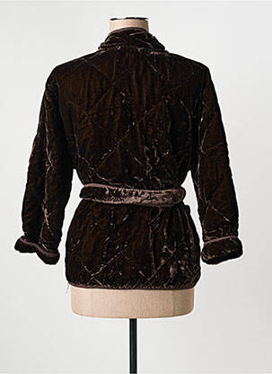 Veste casual finition intérieure doublée marron JOHANNA PARIS femme