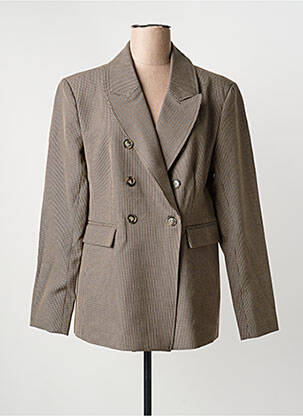 Blazer coupe cintrée beige KAFFE femme