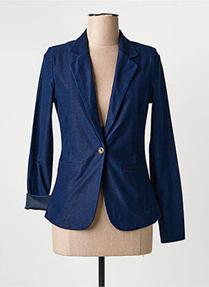 Blazer poches bleu ICHI femme