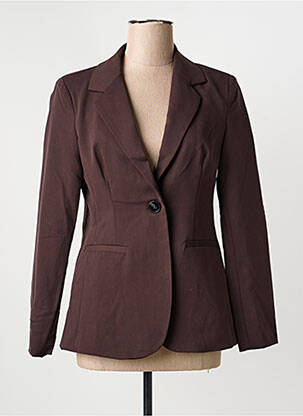 Blazer poches marron KAFFE femme