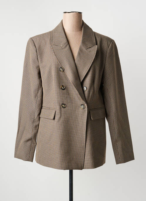 Blazer coupe cintrée beige KAFFE femme
