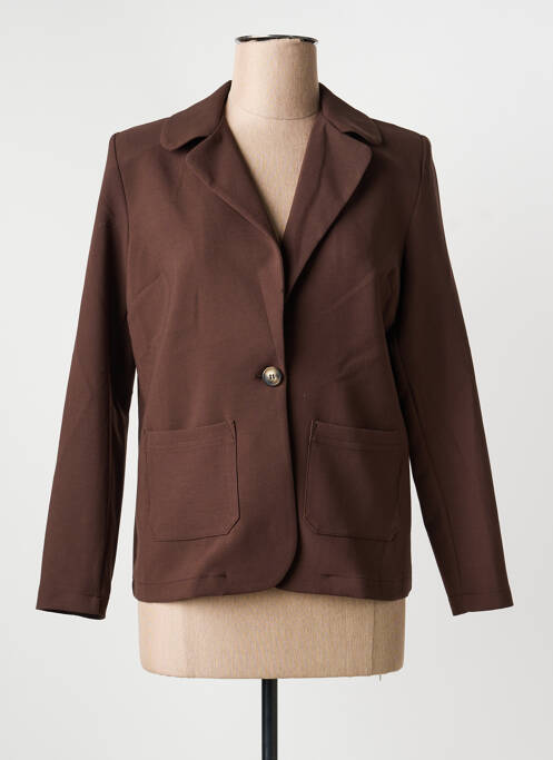 Blazer poches marron HALOGENE femme