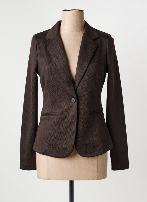 Blazer poches marron ICHI femme