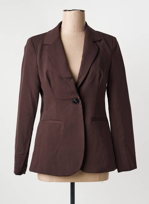 Blazer poches marron KAFFE femme