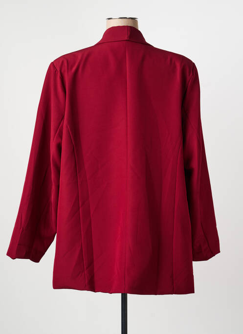 Blazer col châle rouge K femme