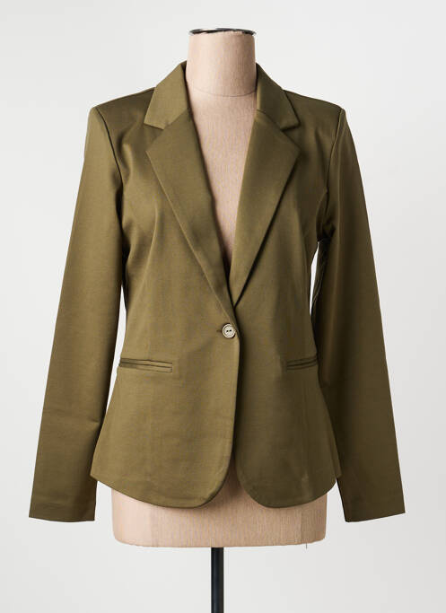 Blazer poches vert ICHI femme