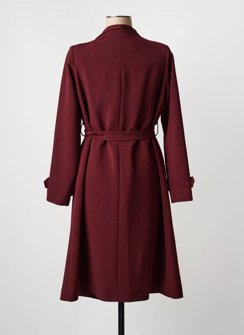 Trench manches longues sans capuche gris KAFFE femme