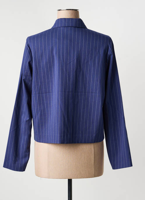 Veste casual coupe droite bleu ICHI femme