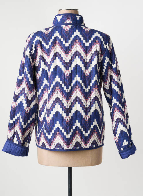 Veste casual coupe droite bleu ICHI femme