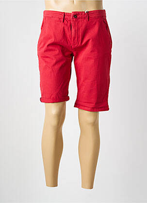 Bermuda taille à pinces taille normale rouge LEE COOPER homme