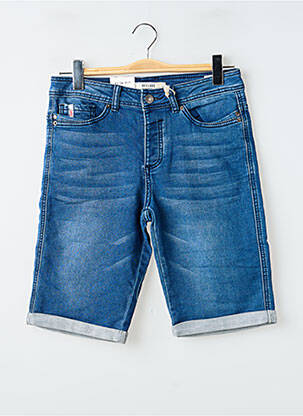 Bermuda tissage denim taille normale bleu DEELUXE homme