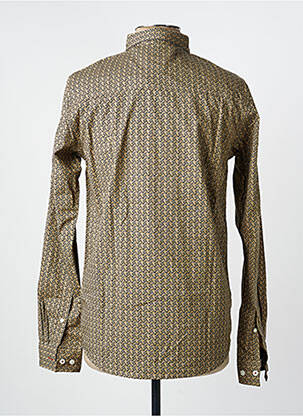 Chemise manches longues poches marron DEELUXE homme