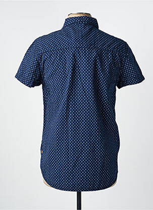 Chemise manches courtes imprimé tie and dye bleu DEELUXE homme