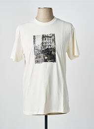 T-shirt coupe cintrée manches courtes beige TIFFOSI homme