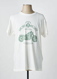 T-shirt stretch manches courtes beige DEELUXE homme