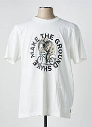 T-shirt stretch manches courtes blanc BLEND homme