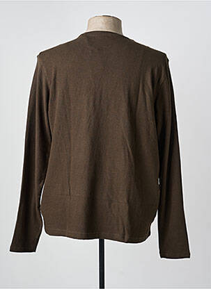 Pull stretch manches longues vert DEELUXE homme
