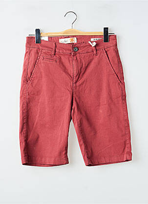 Bermuda taille à pinces taille normale rouge DEELUXE homme