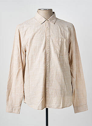 Chemise manches longues coupe cintrée beige DEELUXE homme