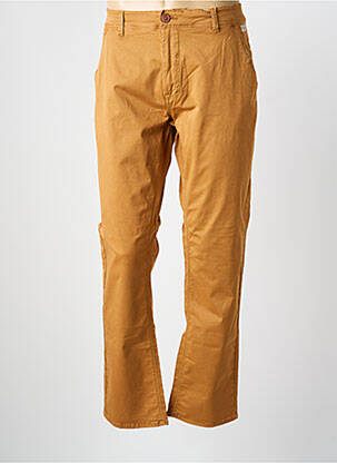 Pantalon chino tissage popeline taille normale jaune BLEND homme