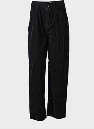 Pantalon droit tissage velours taille normale noir ICJHI homme