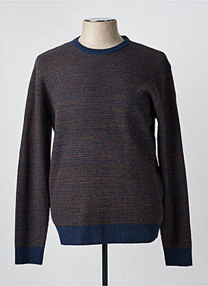 Pull stretch manches longues bleu BLEND homme