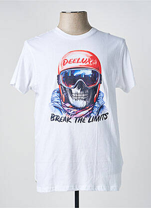 T-shirt coupe cintrée manches courtes blanc DEELUXE homme