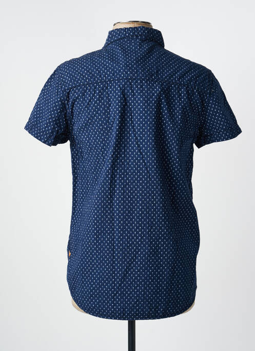 Chemise manches courtes imprimé tie and dye bleu DEELUXE homme