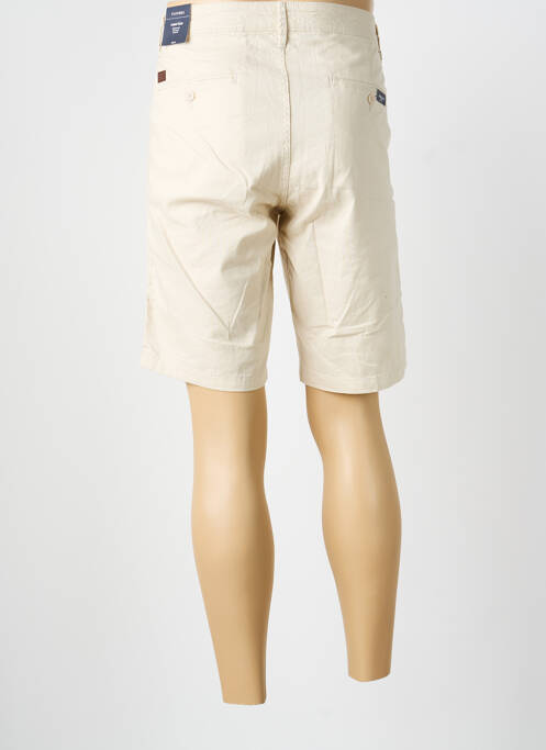 Bermuda taille à pinces taille basse beige TEDDY SMITH homme