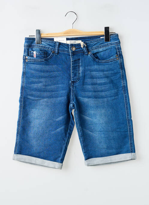 Bermuda stretch taille normale bleu DEELUXE homme