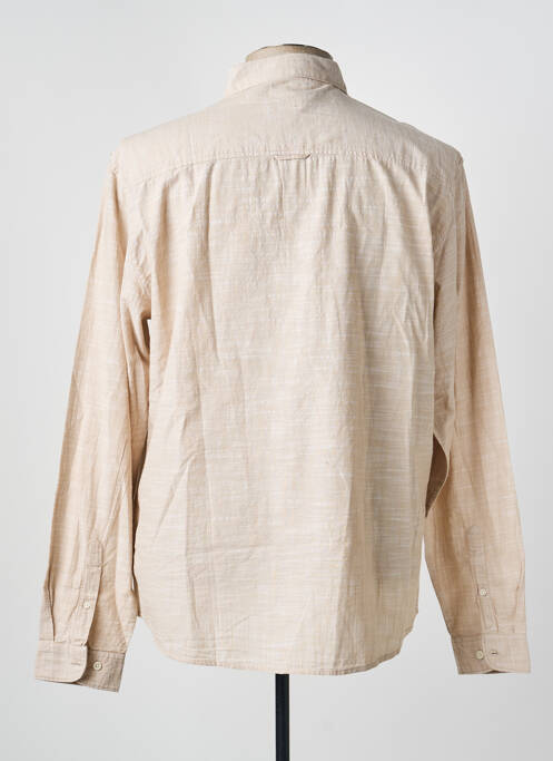 Chemise manches longues coupe cintrée beige DEELUXE homme