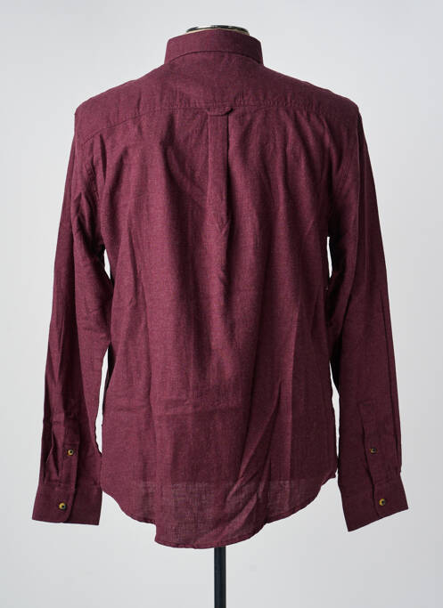 Chemise manches longues coupe cintrée rouge BLEND homme