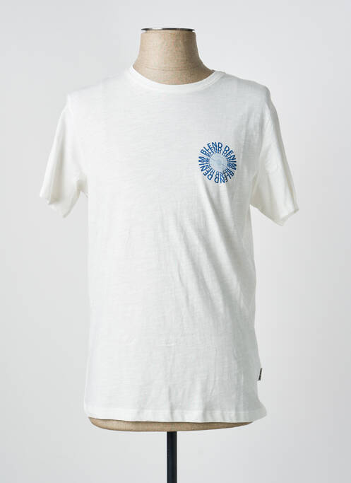 T-shirt coupe cintrée manches courtes blanc BLEND homme